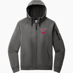 DOVER HIGH SCHOOL LONGHORNS Nike Men's Therma-FIT Pocket Full-Zip Fleece Hoodie Front Thumbnail