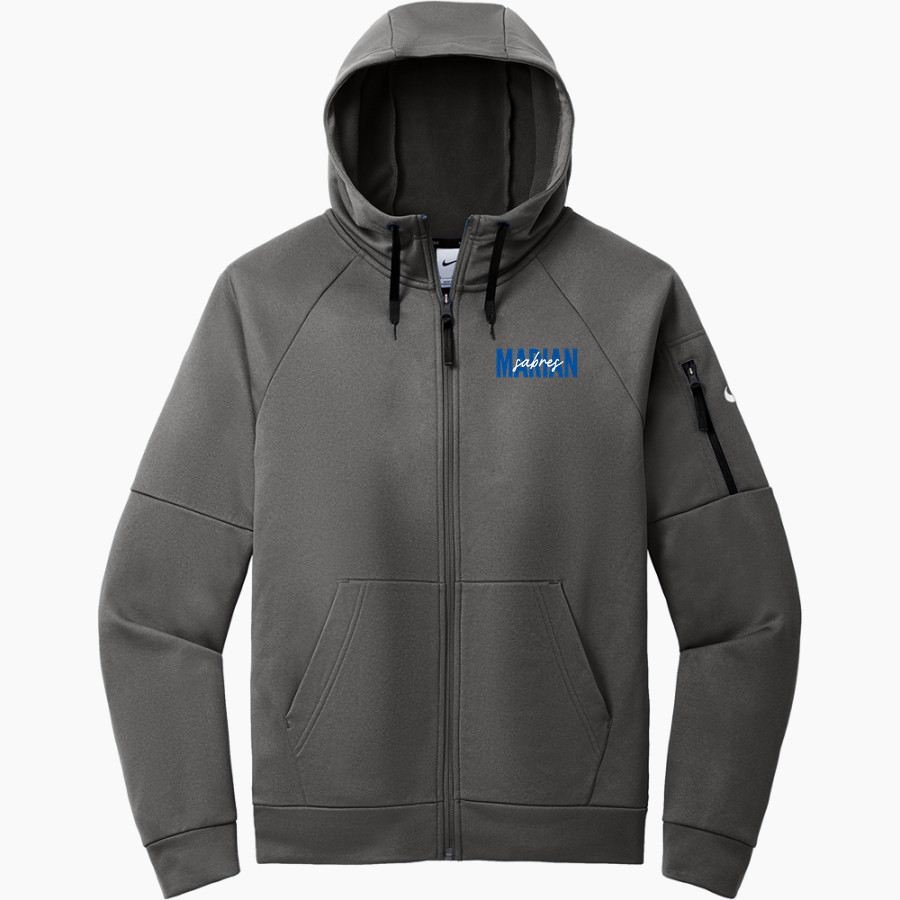 Marian SABRES <span class="pdp-name-mascot">Marian University SABRES</span> Nike Men's Therma-FIT Pocket Full-Zip Fleece Hoodie