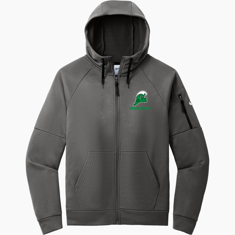MEADE COUNTY HIGH SCHOOL GREENWAVES <span class="pdp-name-mascot">MEADE COUNTY GREENWAVES</span> Nike Men's Therma-FIT Pocket Full-Zip Fleece Hoodie