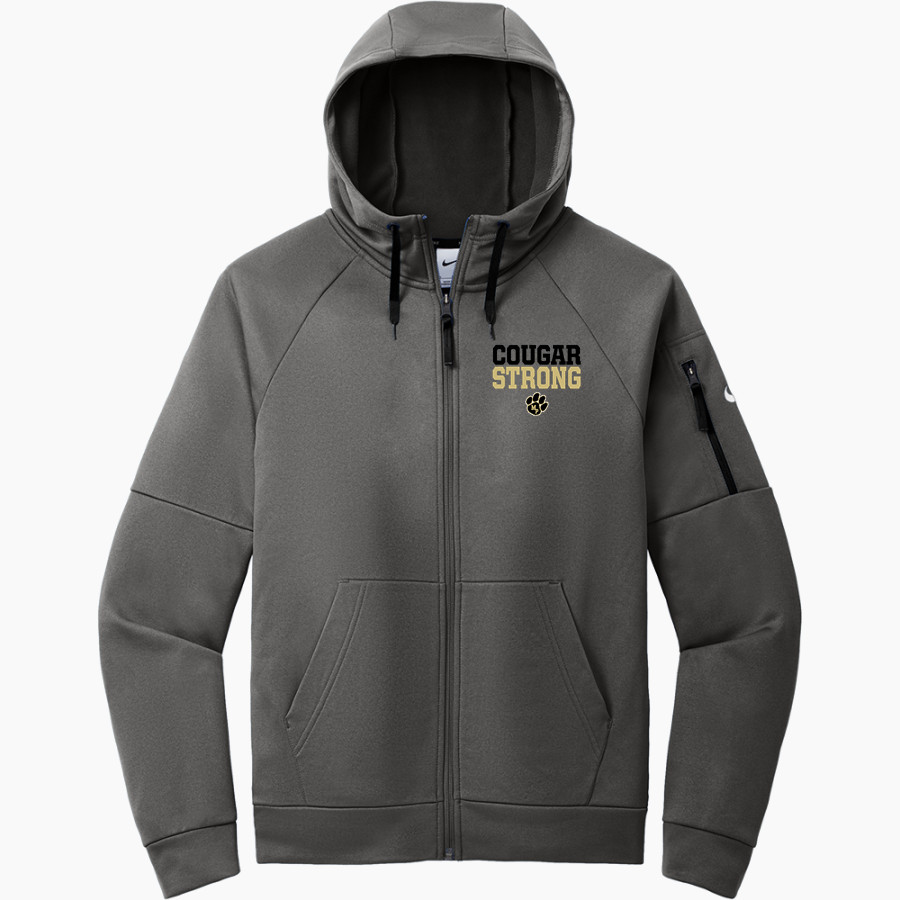 Manassas Park Cougars Nike Men's Therma-FIT Pocket Full-Zip Fleece Hoodie
