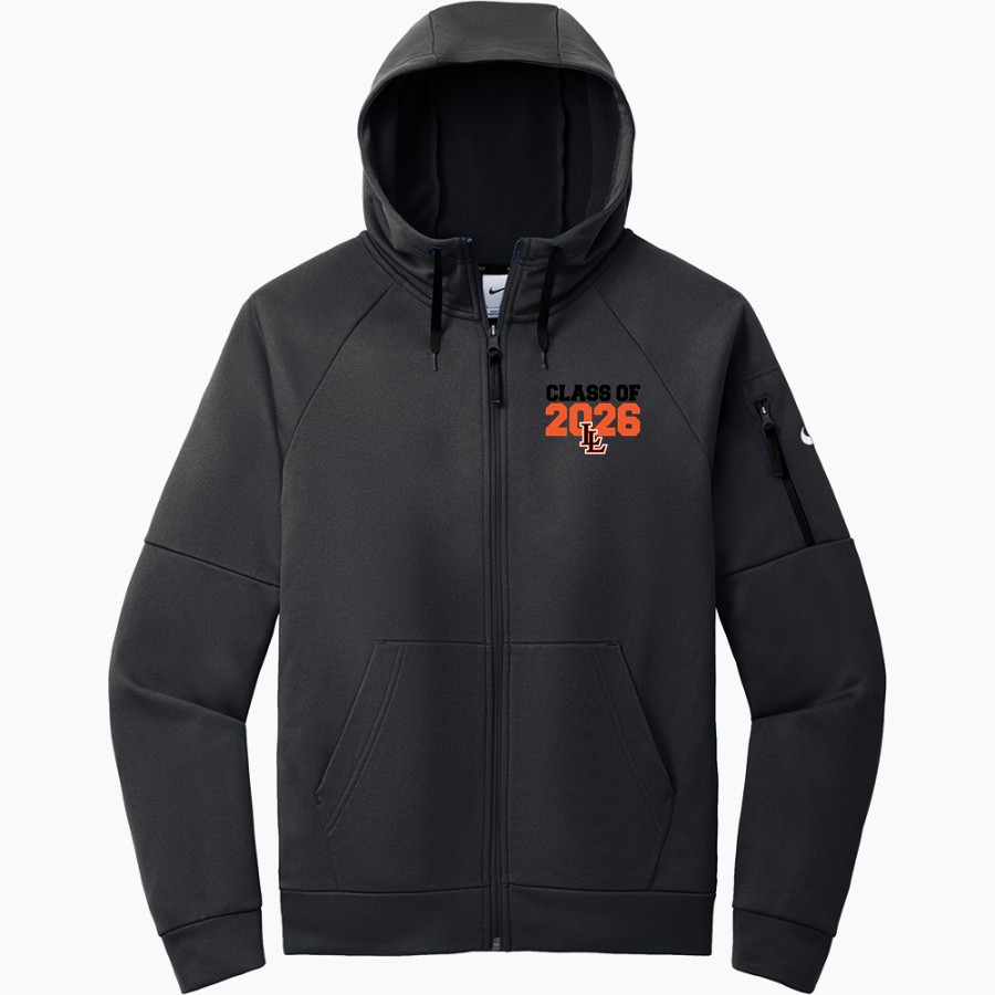LINDSAY SCHOOL DISTRICT 9 LEOPARDS <span class="pdp-name-mascot">LINDSAY LEOPARDS</span> Nike Men's Therma-FIT Pocket Full-Zip Fleece Hoodie