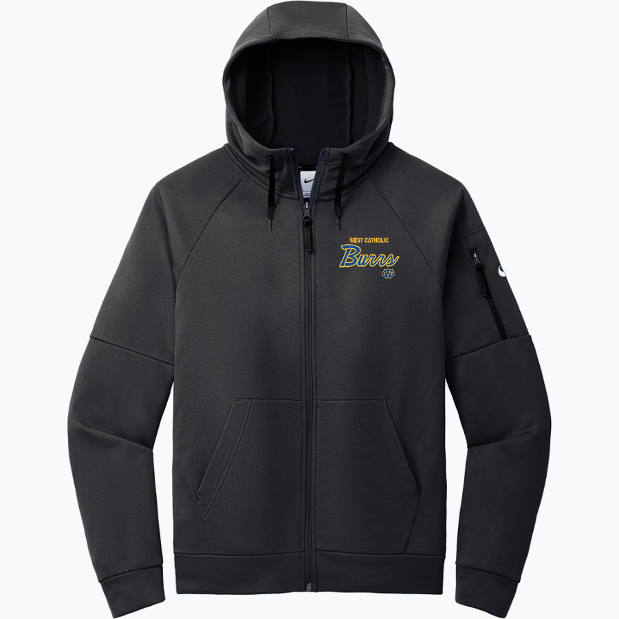 WEST PHILADELPHIA CATHOLIC HIGH SCHOOL BURRS <span class="pdp-name-mascot">WEST PHILADELPHIA BURRS</span> Nike Men's Therma-FIT Pocket Full-Zip Fleece Hoodie