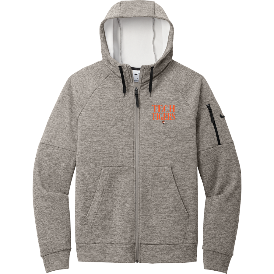 Tech High School Tigers <span class="pdp-name-mascot">Tech High School</span> Nike Men's Therma-FIT Pocket Full-Zip Fleece Hoodie