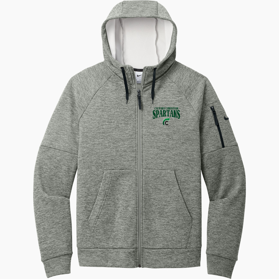 Calvary Christian Spartans <span class="pdp-name-mascot">Calvary Christian Spartans</span> Nike Men's Therma-FIT Pocket Full-Zip Fleece Hoodie