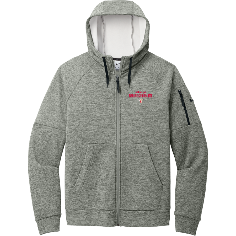 Two Rivers High School WARRIORS <span class="pdp-name-mascot">HENRY SIBLEY WARRIORS</span> Nike Men's Therma-FIT Pocket Full-Zip Fleece Hoodie