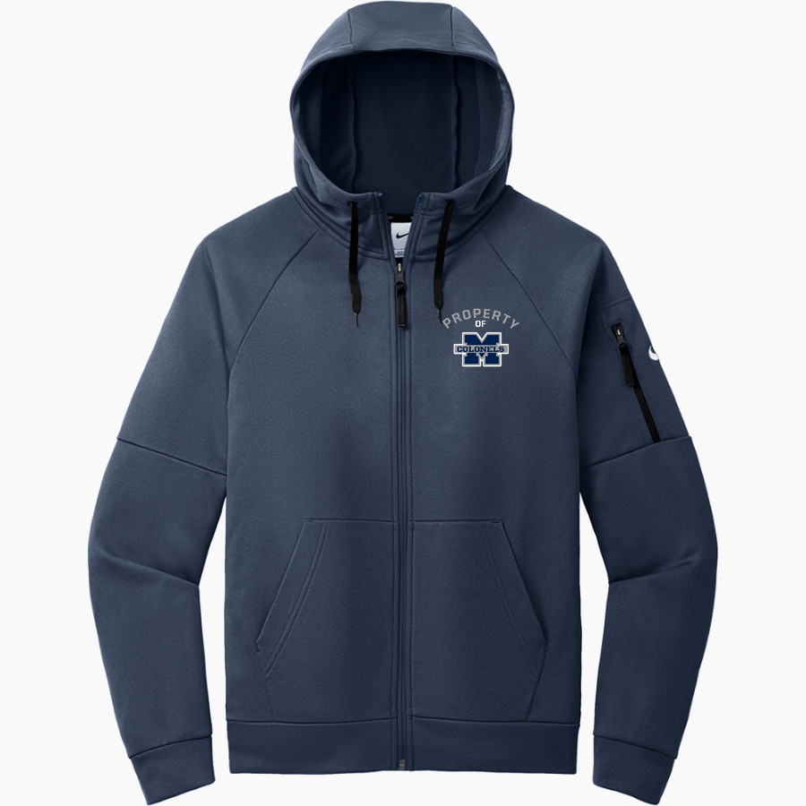 MAGRUDER HIGH SCHOOL COLONELS <span class="pdp-name-mascot">MAGRUDER COLONELS</span> Nike Men's Therma-FIT Pocket Full-Zip Fleece Hoodie