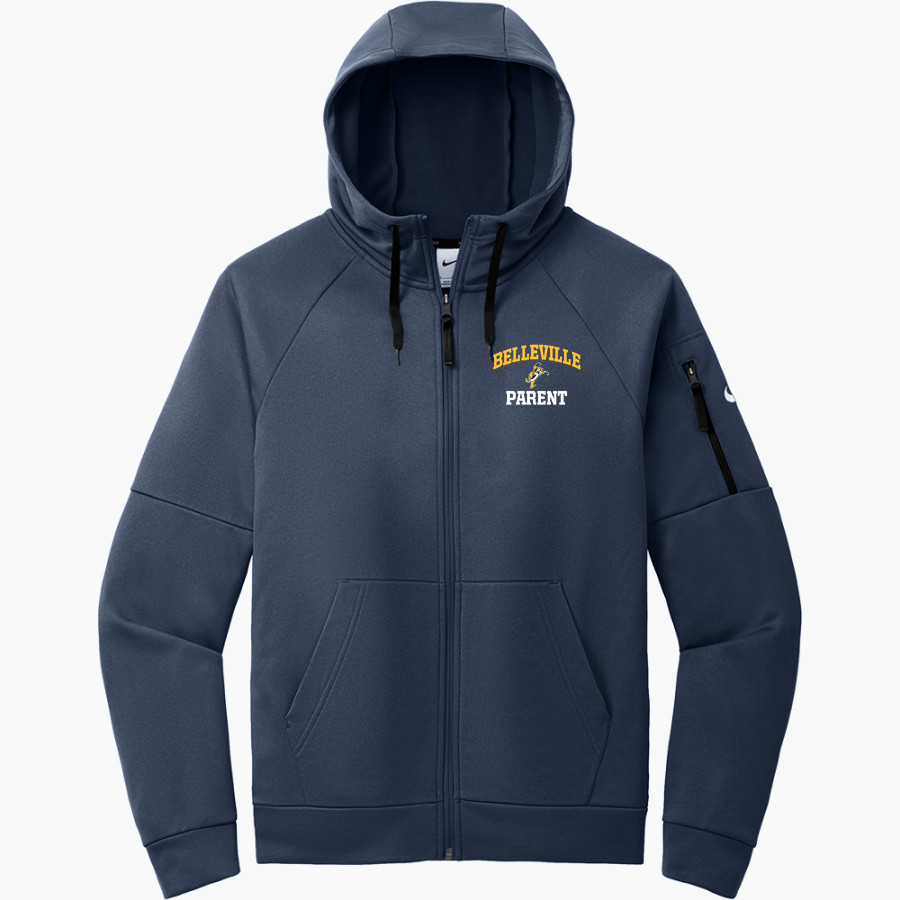 BELLEVILLE HIGH SCHOOL WILDCATS <span class="pdp-name-mascot">BELLEVILLE WILDCATS</span> Nike Men's Therma-FIT Pocket Full-Zip Fleece Hoodie