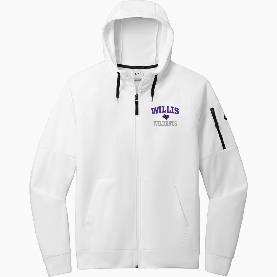 WILLIS HIGH SCHOOL WILDKATS <span class="pdp-name-mascot">WILLIS WILDKATS</span> Nike Men's Therma-FIT Pocket Full-Zip Fleece Hoodie