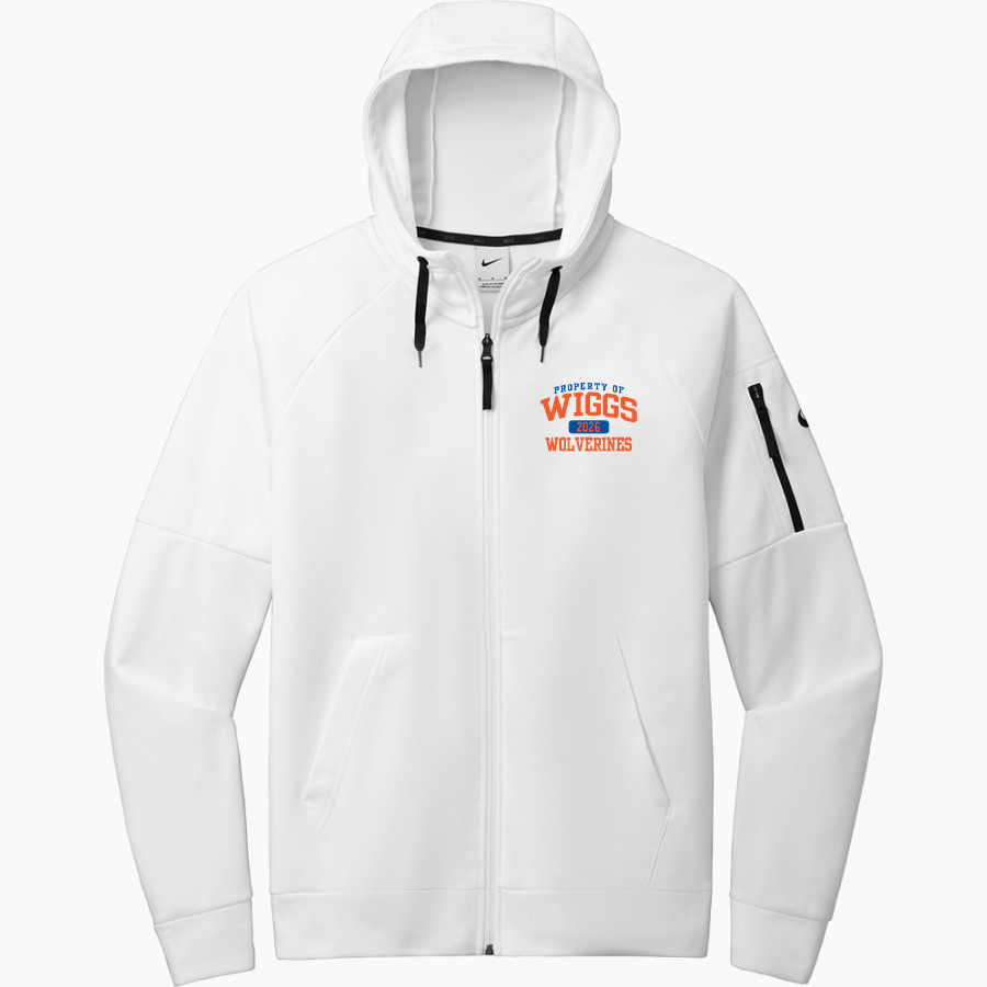 Wiggs Wolverines <span class="pdp-name-mascot">Wiggs Wolverines</span> Nike Men's Therma-FIT Pocket Full-Zip Fleece Hoodie