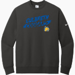 CULBRETH Cougars <span class="pdp-name-mascot">GREY CULBRETH MIDDLE SCHOOL Cougars</span> Nike Men's Club Fleece Sleeve Swoosh Crewneck Sweatshirt Front Thumbnail