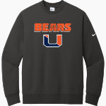 Union Bears Nike Men's Club Fleece Sleeve Swoosh Crewneck Sweatshirt Front Thumbnail