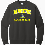 Mahone Mustangs Nike Men's Club Fleece Sleeve Swoosh Crewneck Sweatshirt Front Thumbnail