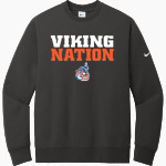 Rainier Beach Vikings Nike Men's Club Fleece Sleeve Swoosh Crewneck Sweatshirt Front Thumbnail