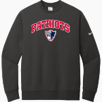 SEEGER HIGH SCHOOL PATRIOTS <span class="pdp-name-mascot">SEEGER PATRIOTS</span> Nike Men's Club Fleece Sleeve Swoosh Crewneck Sweatshirt Front Thumbnail