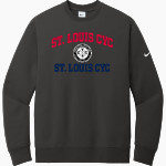 St. Louis CYC St. Louis CYC <span class="pdp-name-mascot">CYC St. Louis</span> Nike Men's Club Fleece Sleeve Swoosh Crewneck Sweatshirt Front Thumbnail