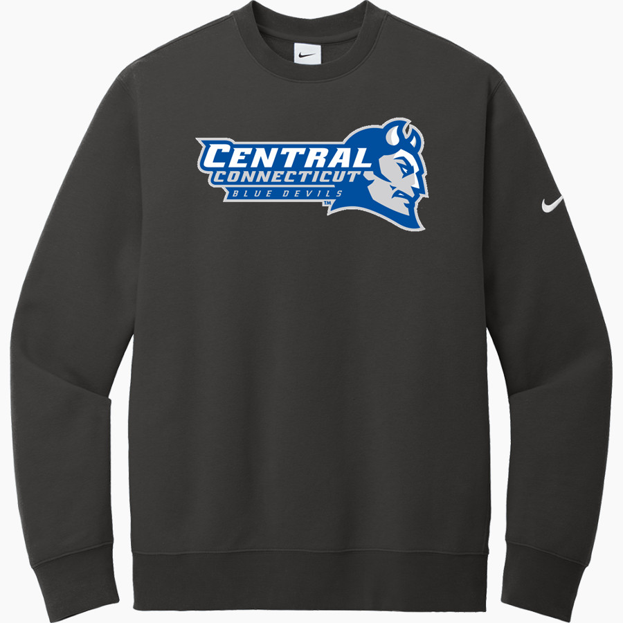 CCSU Blue Devils <span class="pdp-name-mascot">CCSU Blue Devils</span> Nike Men's Club Fleece Sleeve Swoosh Crewneck Sweatshirt