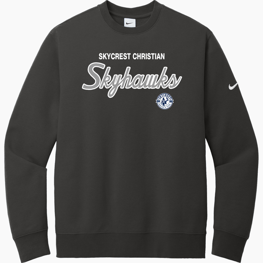 SKYCREST CHRISTIAN Skyhawks <span class="pdp-name-mascot">SKYCREST CHRISTIAN SCHOOL</span> Nike Men's Club Fleece Sleeve Swoosh Crewneck Sweatshirt