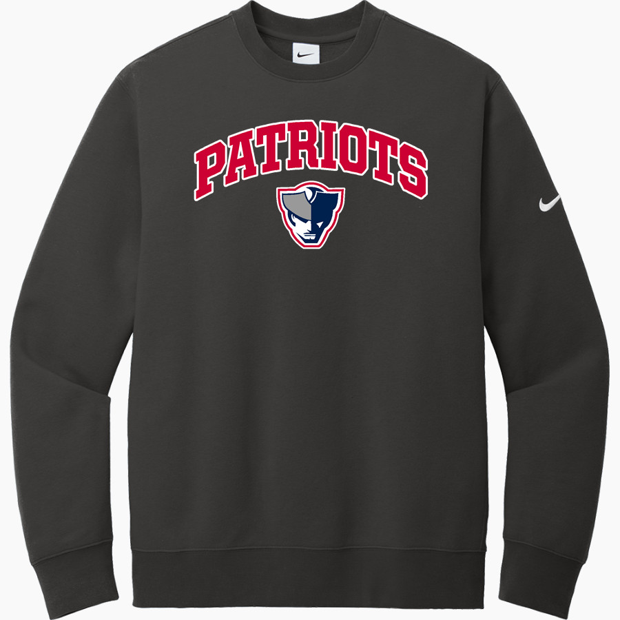 SEEGER HIGH SCHOOL PATRIOTS <span class="pdp-name-mascot">SEEGER PATRIOTS</span> Nike Men's Club Fleece Sleeve Swoosh Crewneck Sweatshirt