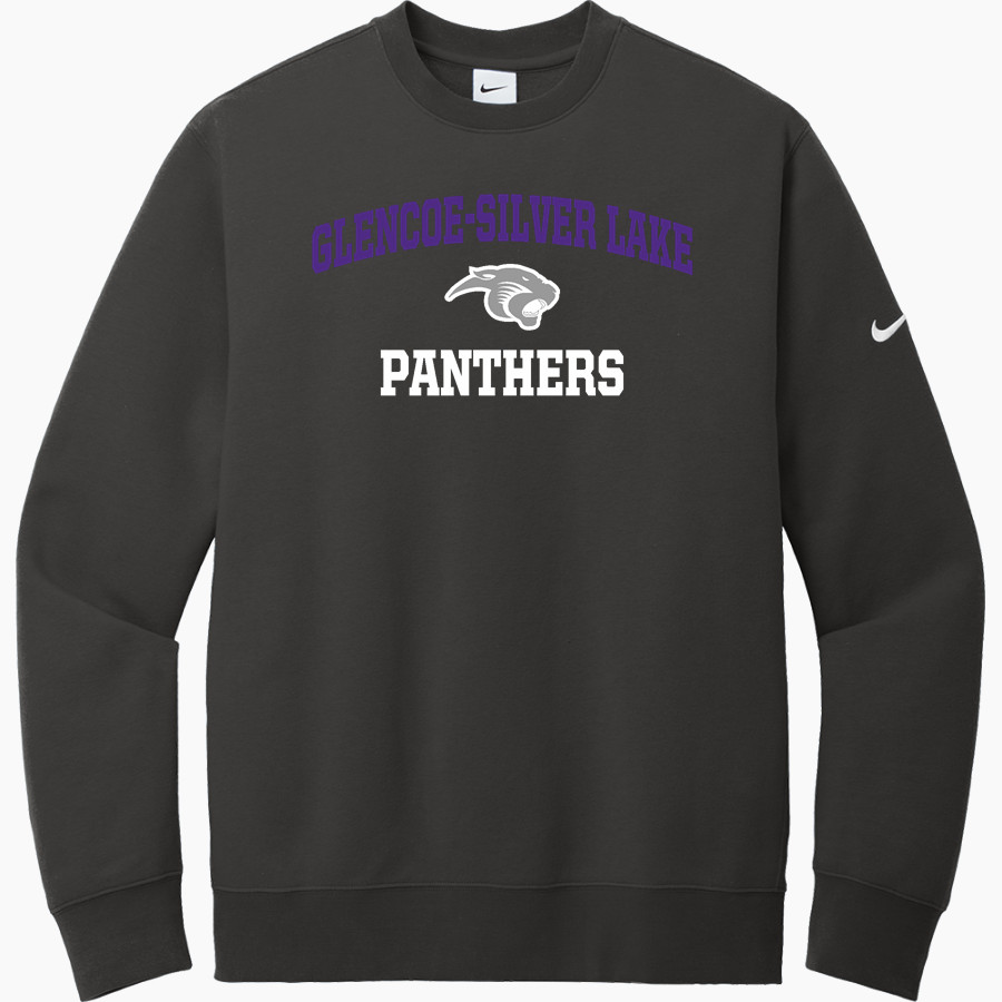 Glencoe-Silver Lake Panthers <span class="pdp-name-mascot">Glencoe Silver-Lake Panthers</span> Nike Men's Club Fleece Sleeve Swoosh Crewneck Sweatshirt
