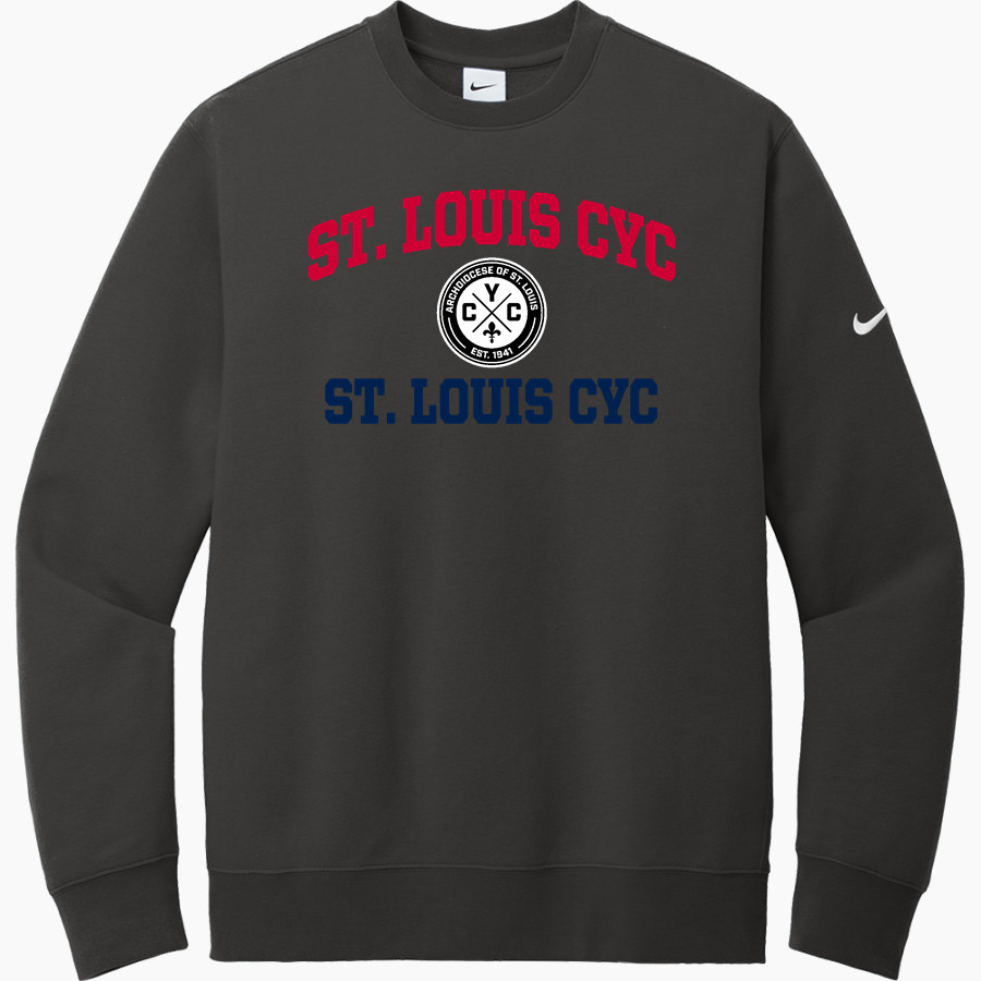 St. Louis CYC St. Louis CYC <span class="pdp-name-mascot">CYC St. Louis</span> Nike Men's Club Fleece Sleeve Swoosh Crewneck Sweatshirt