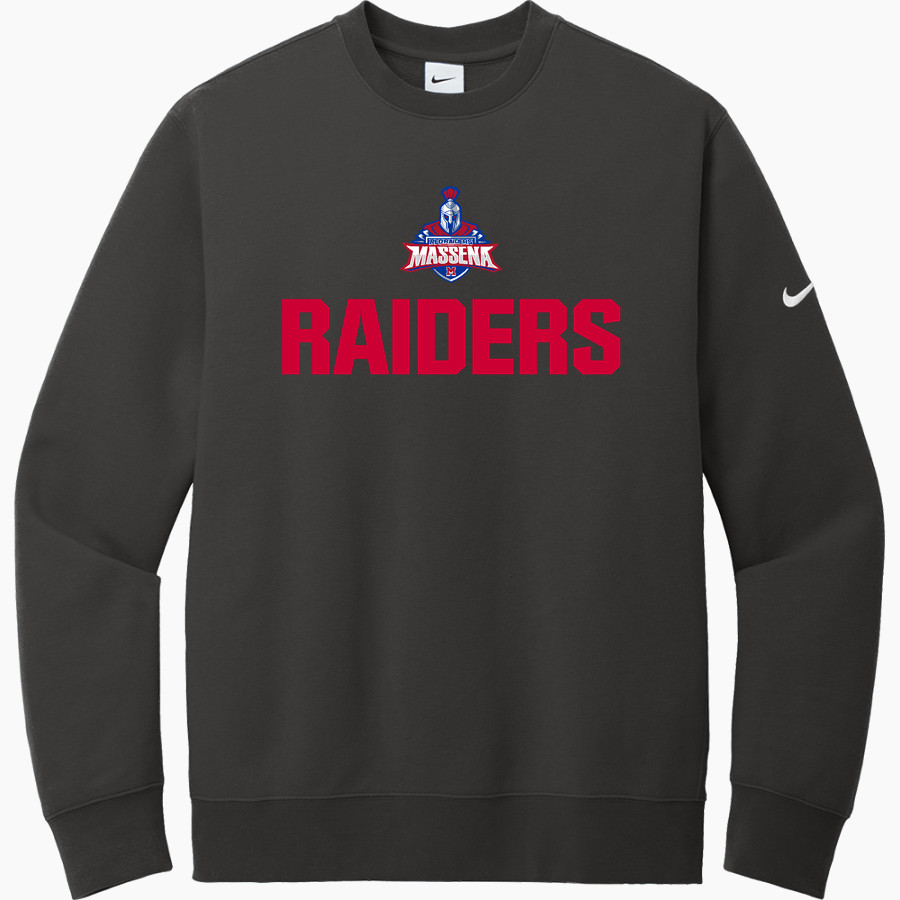 Massena Red Raiders <span class="pdp-name-mascot">Massena Raiders</span> Nike Men's Club Fleece Sleeve Swoosh Crewneck Sweatshirt