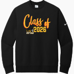 Ridge View Raptors <span class="pdp-name-mascot">Ridge View Raptors</span> Nike Men's Club Fleece Sleeve Swoosh Crewneck Sweatshirt Front Thumbnail