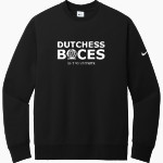 Dutchess BOCES <span class="pdp-name-mascot">Dutchess County BOCES</span> Nike Men's Club Fleece Sleeve Swoosh Crewneck Sweatshirt Front Thumbnail