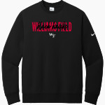Williams Field Black Hawks <span class="pdp-name-mascot">Williams Field Black Hawks</span> Nike Men's Club Fleece Sleeve Swoosh Crewneck Sweatshirt Front Thumbnail
