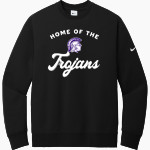 Petaluma Trojans <span class="pdp-name-mascot">Petaluma Trojans</span> Nike Men's Club Fleece Sleeve Swoosh Crewneck Sweatshirt Front Thumbnail