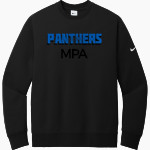 Mounds Park Academy Panthers Nike Men's Club Fleece Sleeve Swoosh Crewneck Sweatshirt Front Thumbnail