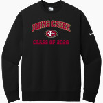 JOHNS CREEK HIGH SCHOOL GLADIATORS <span class="pdp-name-mascot">JOHNS CREEK GLADIATORS</span> Nike Men's Club Fleece Sleeve Swoosh Crewneck Sweatshirt Front Thumbnail