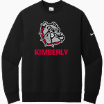 KIMBERLY HIGH SCHOOL BULLDOGS <span class="pdp-name-mascot">KIMBERLY BULLDOGS</span> Nike Men's Club Fleece Sleeve Swoosh Crewneck Sweatshirt Front Thumbnail