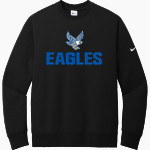 Eisenhower Elementary School Eagles <span class="pdp-name-mascot">Eisenhower Elementary School Eagles</span> Nike Men's Club Fleece Sleeve Swoosh Crewneck Sweatshirt Front Thumbnail