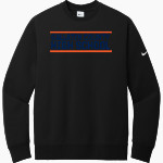 GALLATIN COUNTY HIGH SCHOOL HAWKS Nike Men's Club Fleece Sleeve Swoosh Crewneck Sweatshirt Front Thumbnail