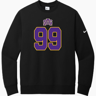 Nike Men's Club Fleece Sleeve Swoosh Crewneck Sweatshirt