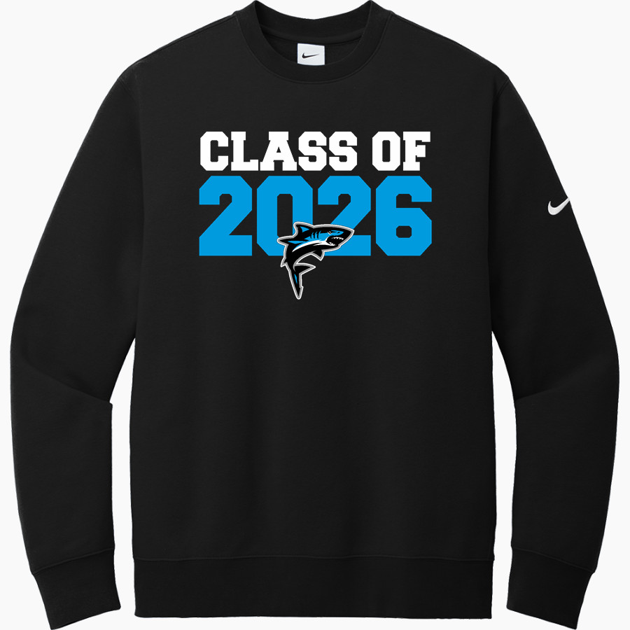 Oceanside Collegiate Academy Landsharks <span class="pdp-name-mascot">Oceanside Collegiate Academy Landsharks</span> Nike Men's Club Fleece Sleeve Swoosh Crewneck Sweatshirt