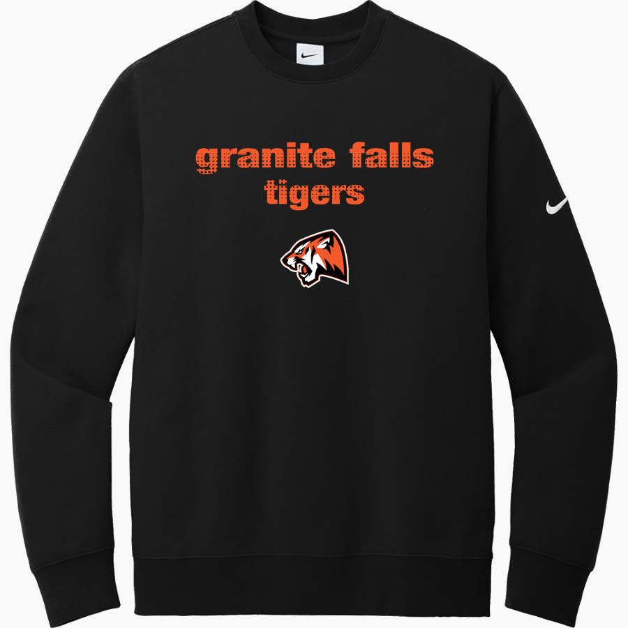 GRANITE FALLS HIGH SCHOOL TIGERS <span class="pdp-name-mascot">GRANITE FALLS TIGERS</span> Nike Men's Club Fleece Sleeve Swoosh Crewneck Sweatshirt