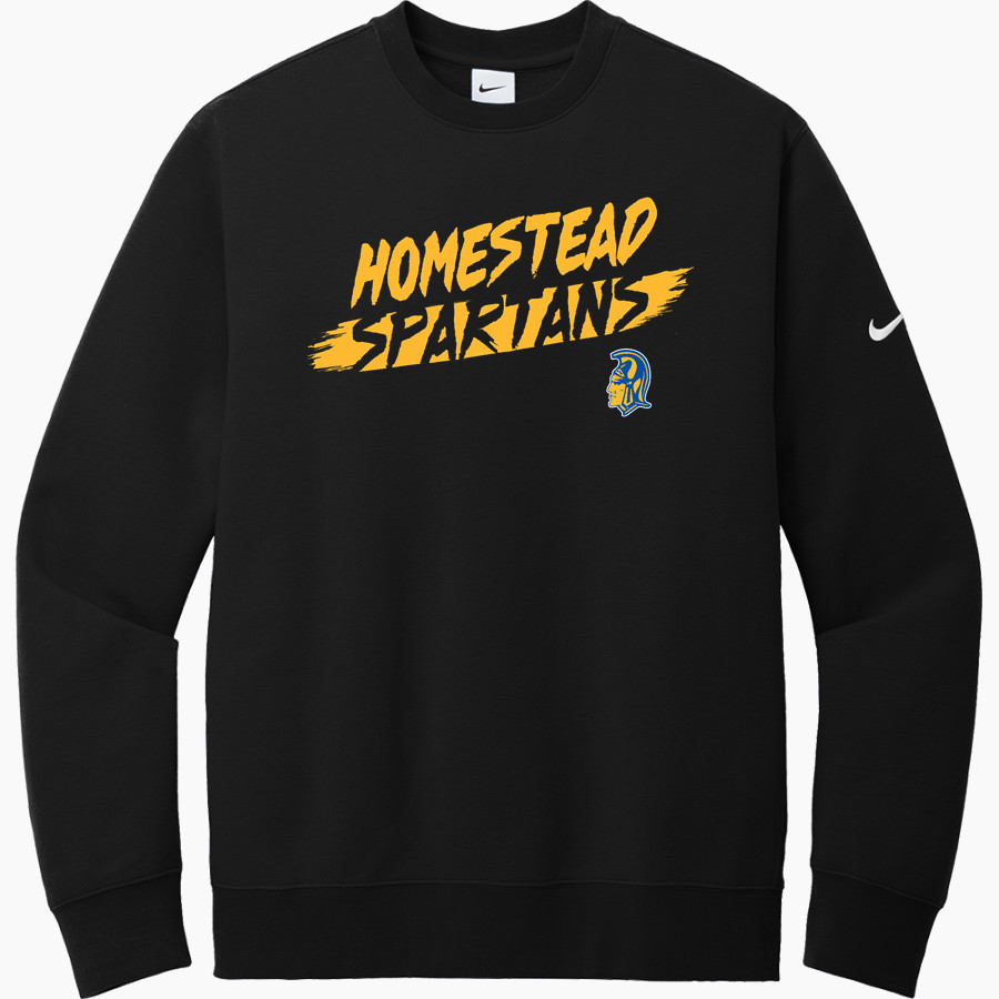 HOMESTEAD HIGH SCHOOL SPARTANS <span class="pdp-name-mascot">HOMESTEAD SPARTANS</span> Nike Men's Club Fleece Sleeve Swoosh Crewneck Sweatshirt