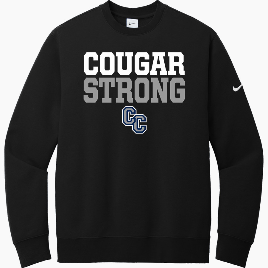 Columbia Cougars <span class="pdp-name-mascot">Columbia Cougars</span> Nike Men's Club Fleece Sleeve Swoosh Crewneck Sweatshirt