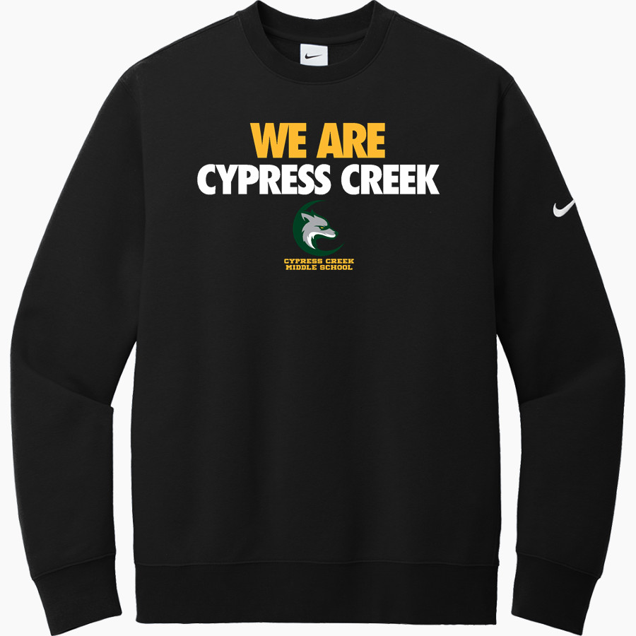 Cypress Creek Coyotes <span class="pdp-name-mascot">Cypress Creek Coyotes</span> Nike Men's Club Fleece Sleeve Swoosh Crewneck Sweatshirt