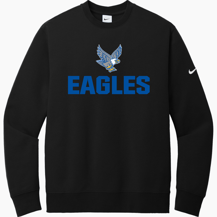 Eisenhower Elementary School Eagles <span class="pdp-name-mascot">Eisenhower Elementary School Eagles</span> Nike Men's Club Fleece Sleeve Swoosh Crewneck Sweatshirt