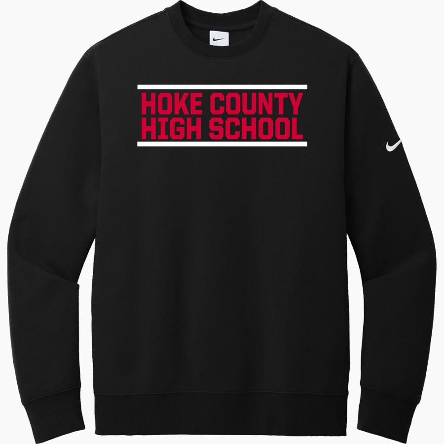 HOKE COUNTY HIGH SCHOOL BUCKS <span class="pdp-name-mascot">HOKE COUNTY BUCKS</span> Nike Men's Club Fleece Sleeve Swoosh Crewneck Sweatshirt