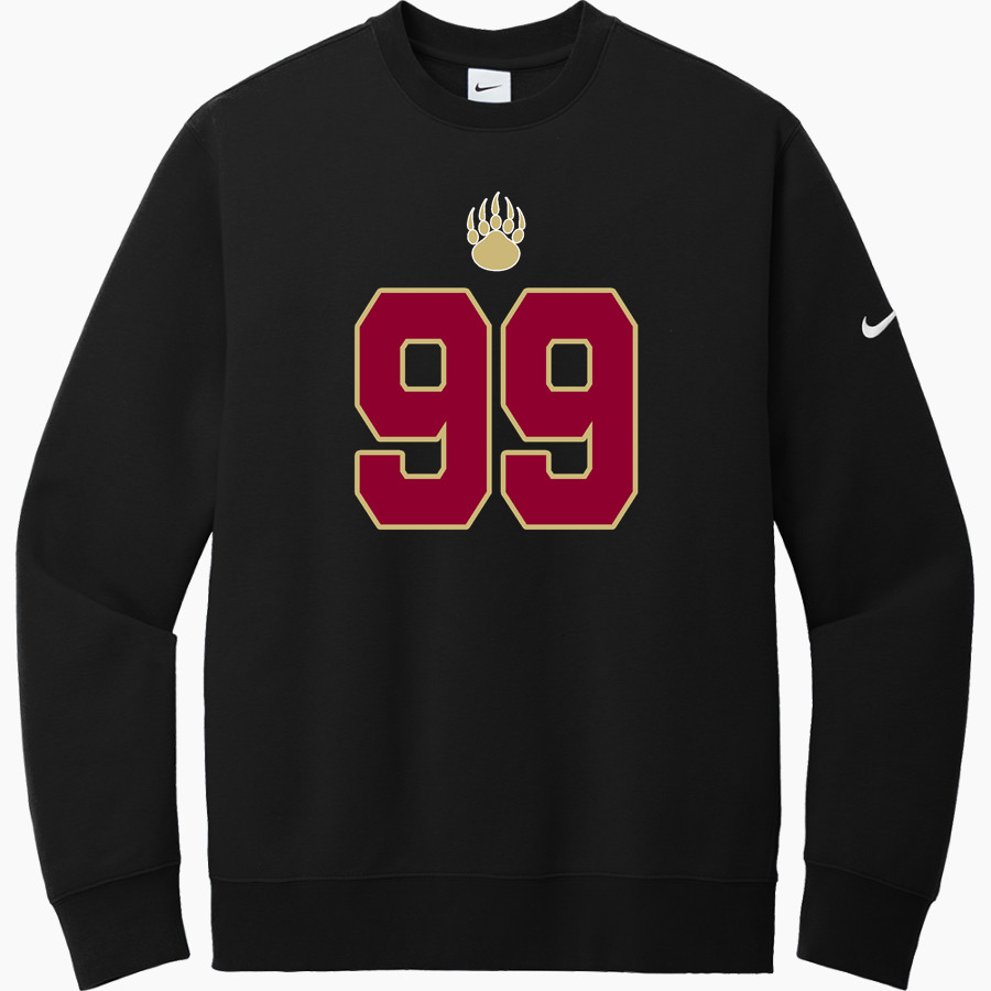 MISSION HILLS HIGH SCHOOL GRIZZLIES <span class="pdp-name-mascot">MISSION HILLS GRIZZLIES</span> Nike Men's Club Fleece Sleeve Swoosh Crewneck Sweatshirt