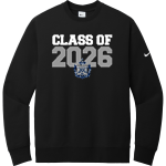 Our Lady of Fatima Falcons <span class="pdp-name-mascot">Our Lady of Fatima Parish School Falcons</span> Nike Men's Club Fleece Sleeve Swoosh Crewneck Sweatshirt Front Thumbnail