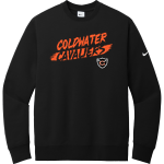 COLDWATER HIGH SCHOOL CAVALIERS <span class="pdp-name-mascot">COLDWATER CAVALIERS</span> Nike Men's Club Fleece Sleeve Swoosh Crewneck Sweatshirt Front Thumbnail