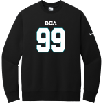 Bloomington Career Academy <span class="pdp-name-mascot">Bloomington Career Academy</span> Nike Men's Club Fleece Sleeve Swoosh Crewneck Sweatshirt Front Thumbnail