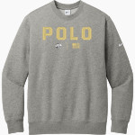 POLO HIGH SCHOOL MARCOS <span class="pdp-name-mascot">POLO MARCOS</span> Nike Men's Club Fleece Sleeve Swoosh Crewneck Sweatshirt Front Thumbnail