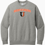 University Of Jamestown Jimmies <span class="pdp-name-mascot">University Of Jamestown Jimmies</span> Nike Men's Club Fleece Sleeve Swoosh Crewneck Sweatshirt Front Thumbnail