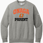 ONAGA HIGH SCHOOL BUFFALOES <span class="pdp-name-mascot">ONAGA BUFFALOES</span> Nike Men's Club Fleece Sleeve Swoosh Crewneck Sweatshirt Front Thumbnail