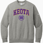 Keota Eagles <span class="pdp-name-mascot">Keota Eagles</span> Nike Men's Club Fleece Sleeve Swoosh Crewneck Sweatshirt Front Thumbnail